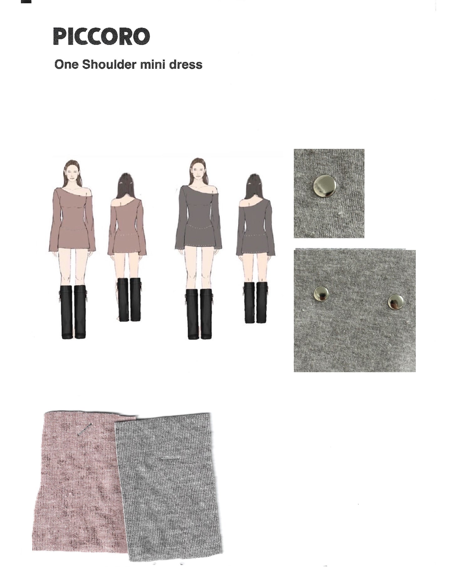 Piccoro - One Shoulder Mini Dress