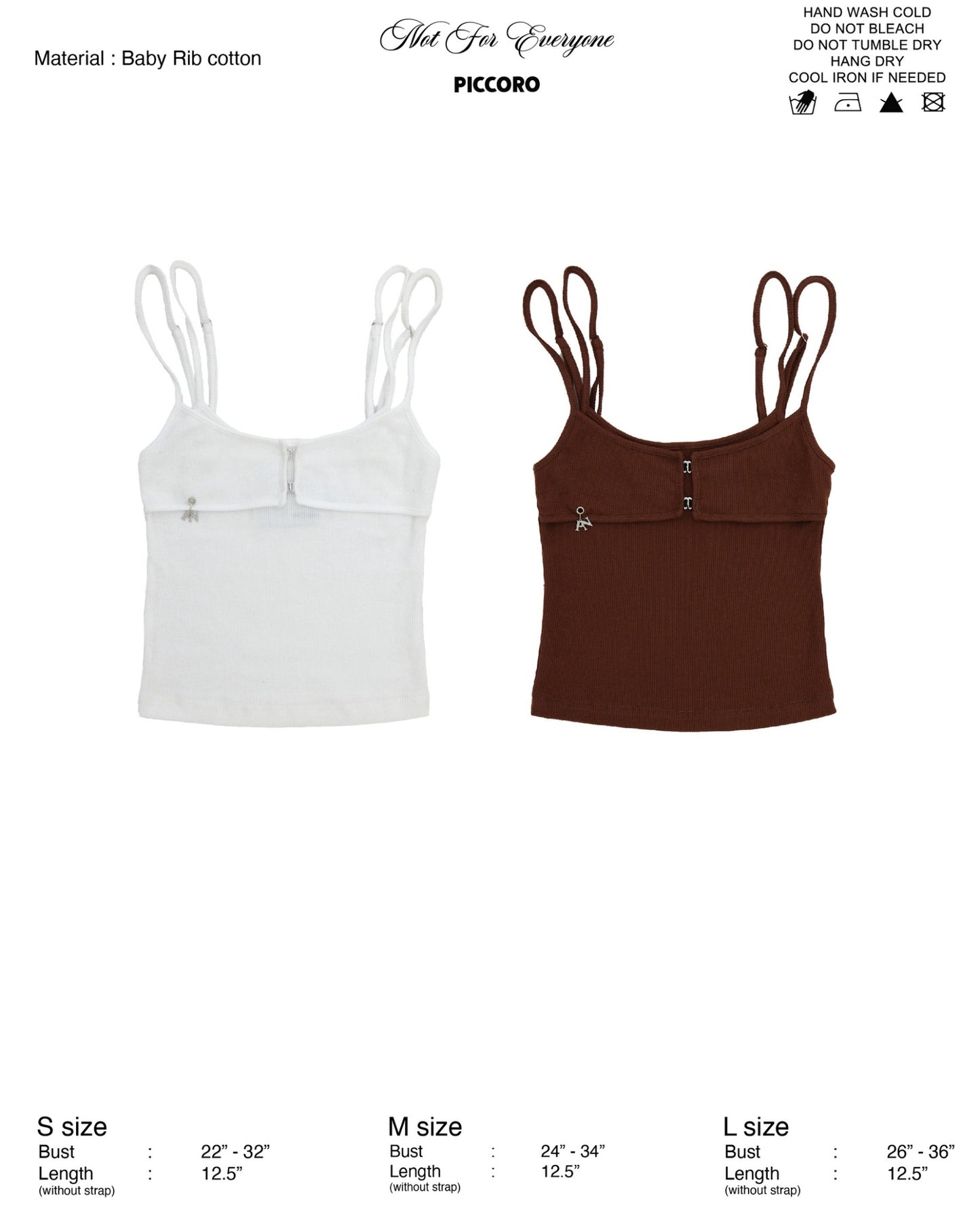 NFE x PICCORO - Ribbed bralette top