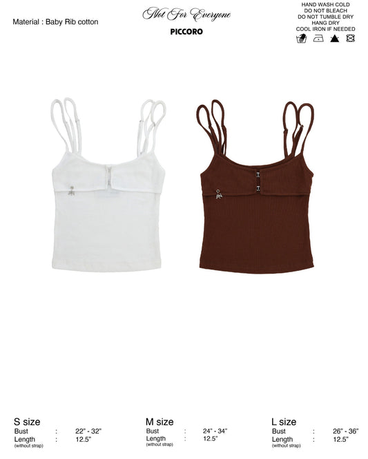 NFE x PICCORO - Ribbed bralette top