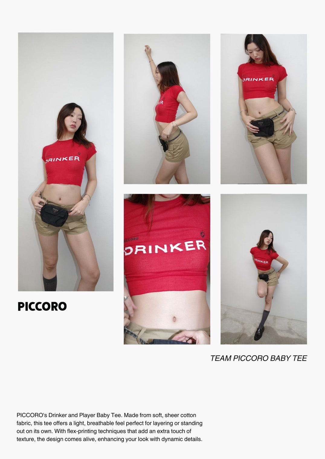 Team PICCORO Baby Tee (drinker & player)
