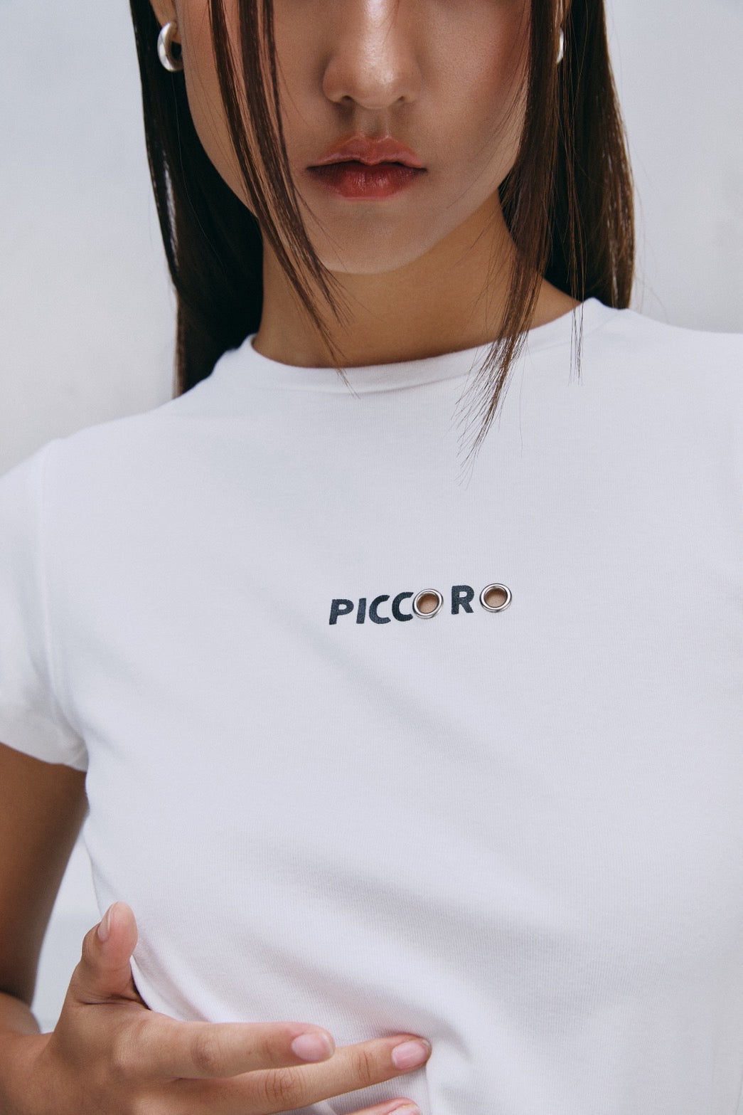 Piccoro - Eyelet Logo Tee