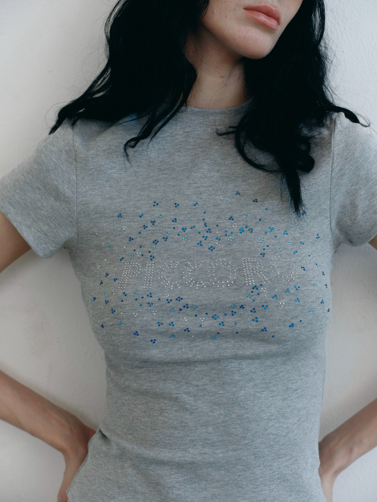 Piccoro - Glittery Heart Skinny Tee