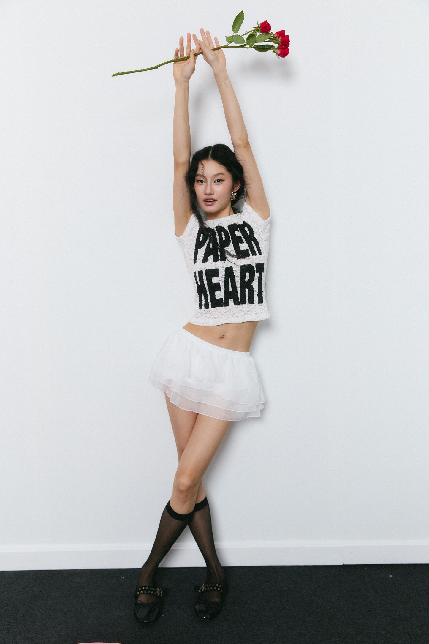 Piccoro - Paper Heart Lace Tee