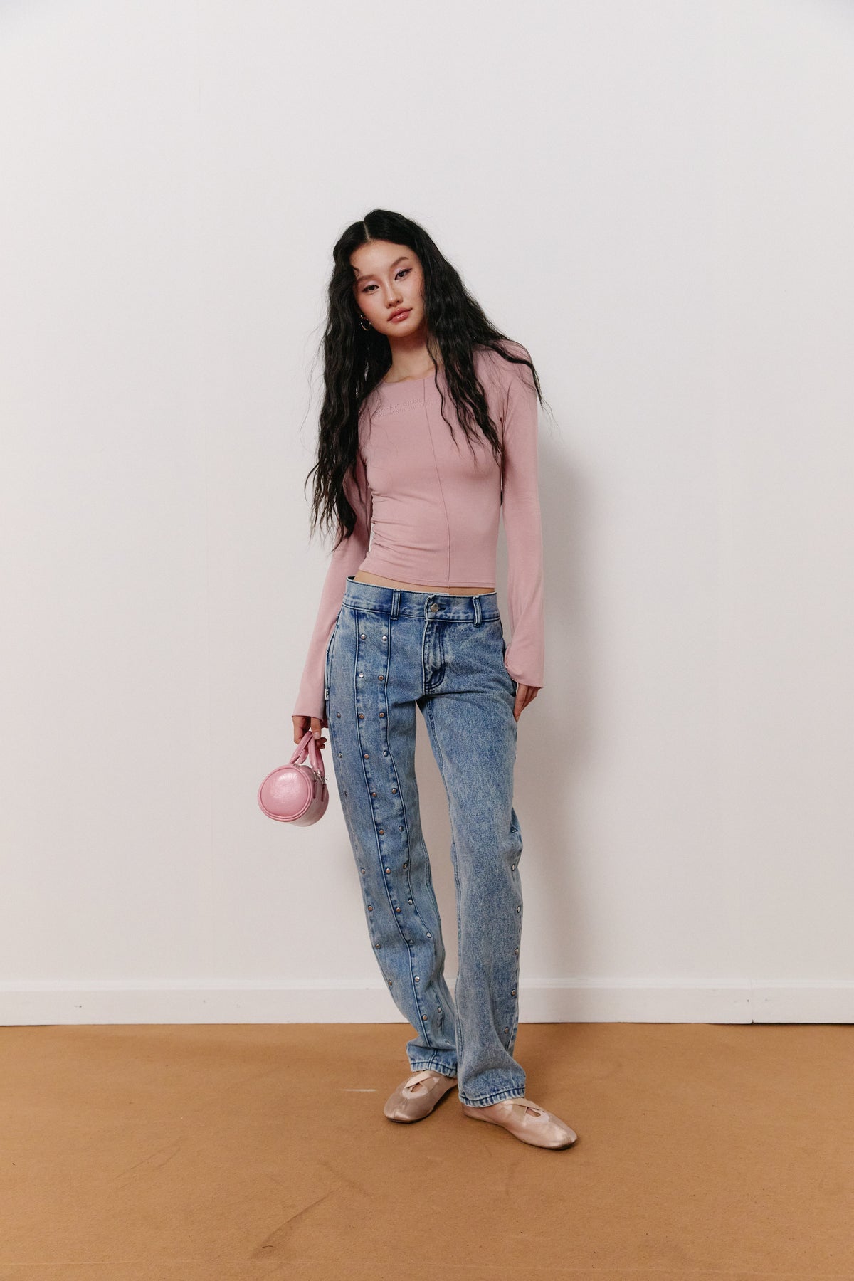 Piccoro - All-over Studded Jeans