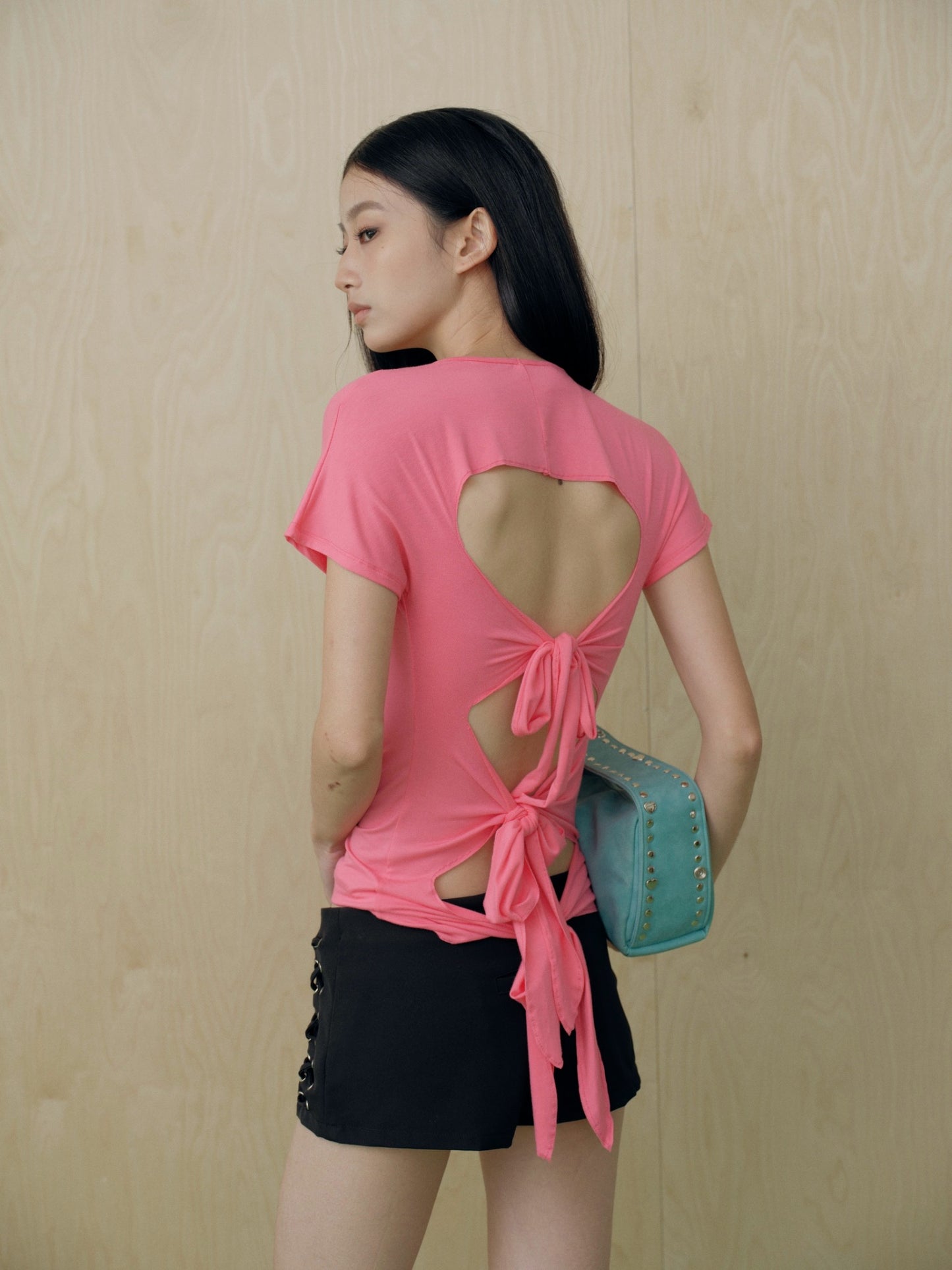 Piccoro- I <3 MY SWAG tie-back tee