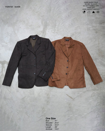 Piccoro - Suede Oversized Blazer