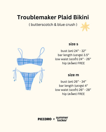 Piccoro - Troublemaker Plaid Bikini