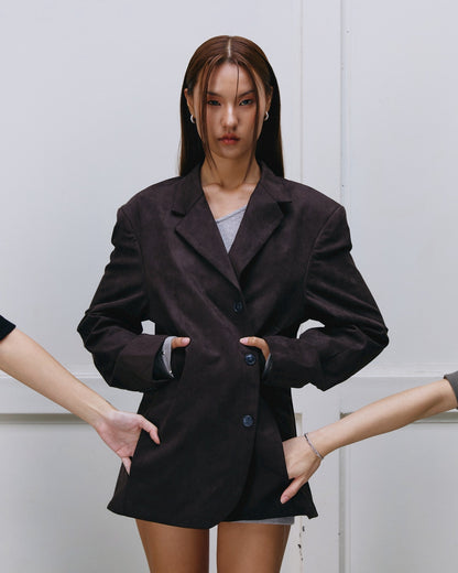 Piccoro - Suede Oversized Blazer