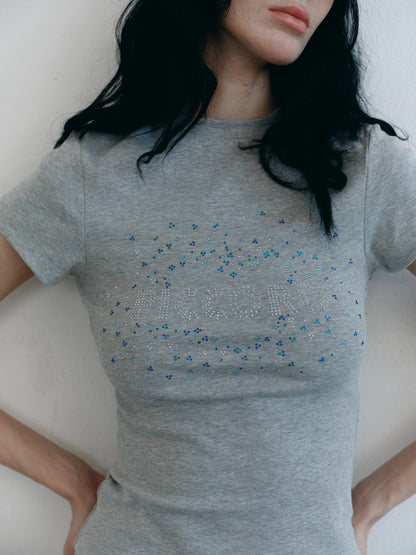 Piccoro - Glittery Heart Skinny Tee