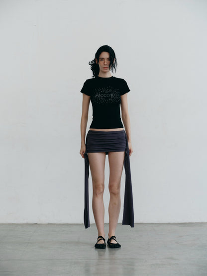 Piccoro - Glittery Heart Skinny Tee