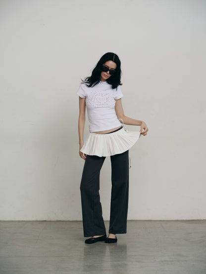 Piccoro - Glittery Heart Skinny Tee