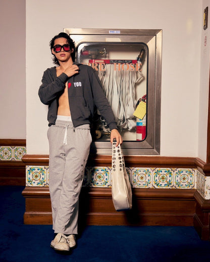 Piccoro - Heart Eyelet Sweatpants