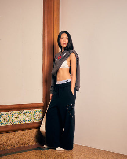 Piccoro - Heart Eyelet Sweatpants