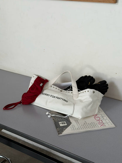Piccoro - "SORRY FOR PARTYING" tote bag