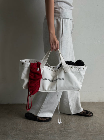 Piccoro - "SORRY FOR PARTYING" tote bag