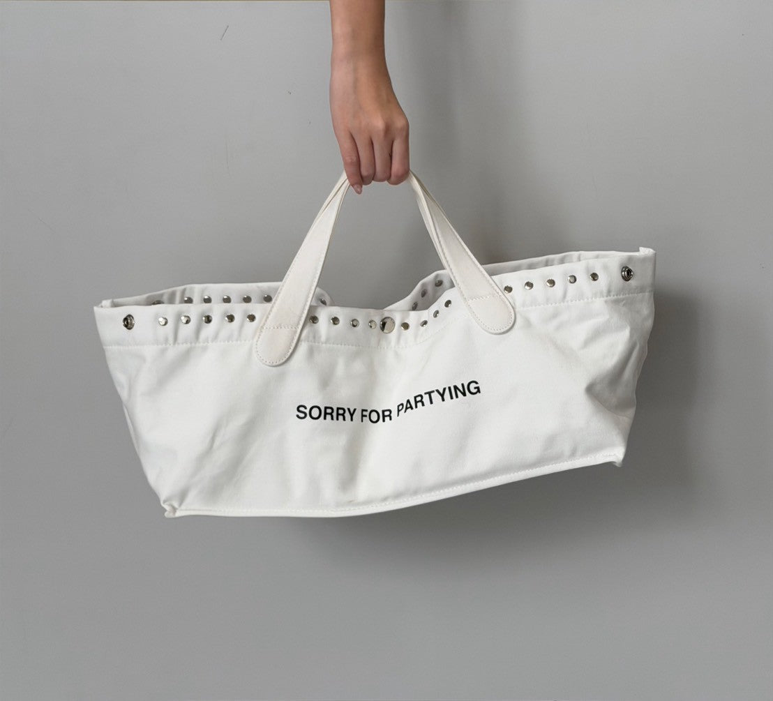 Piccoro - "SORRY FOR PARTYING" tote bag
