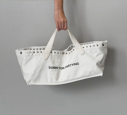 Piccoro - "SORRY FOR PARTYING" tote bag