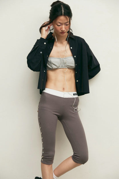 Piccoro - Seashell Button Capri
