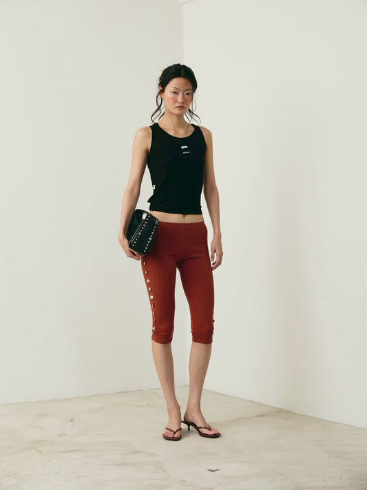 Piccoro - Seashell Button Capri
