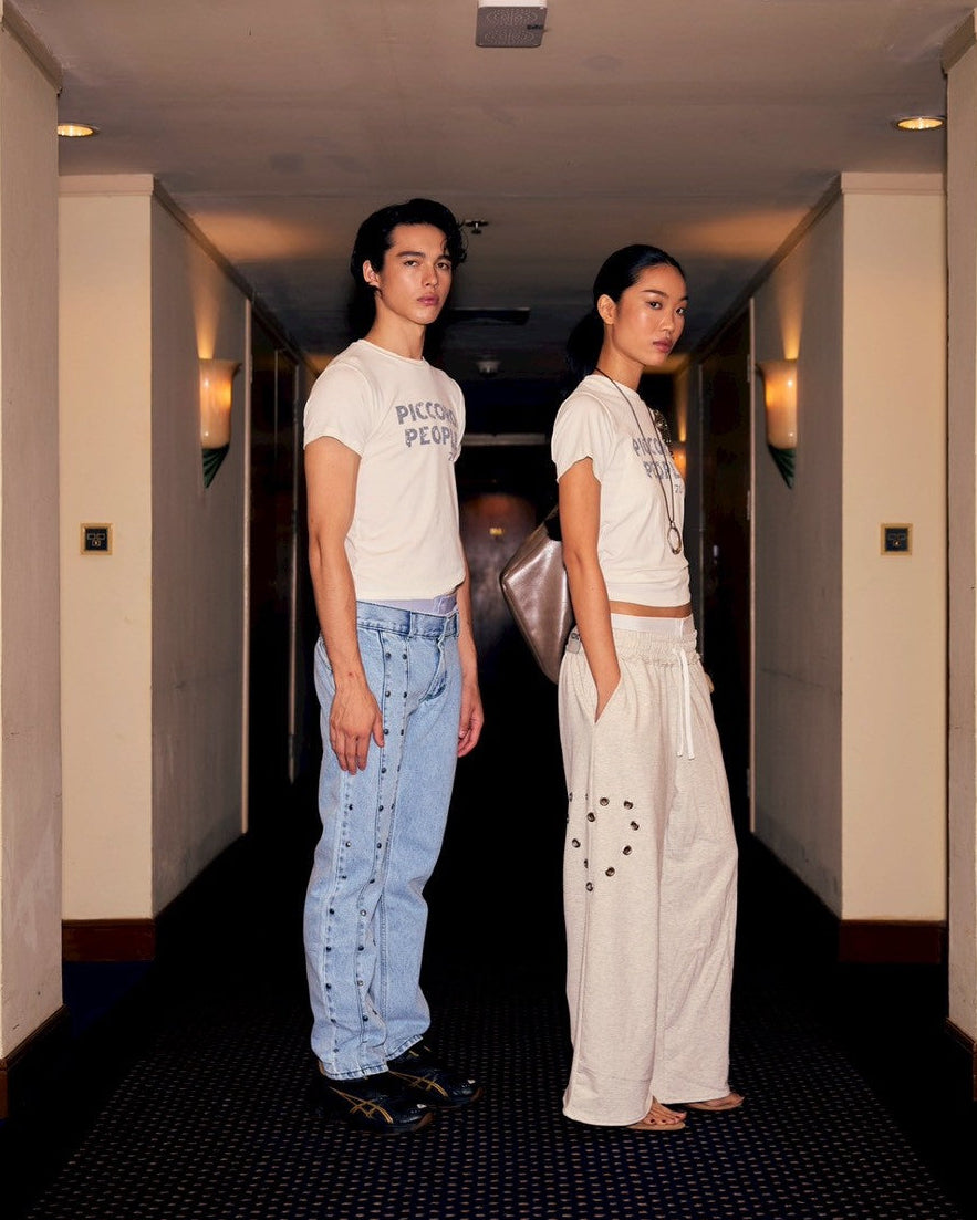 Piccoro - Heart Eyelet Sweatpants