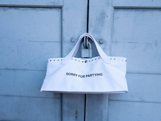 Piccoro - "SORRY FOR PARTYING" tote bag