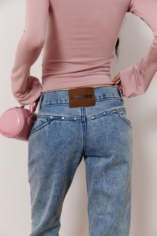 Piccoro - All-over Studded Jeans