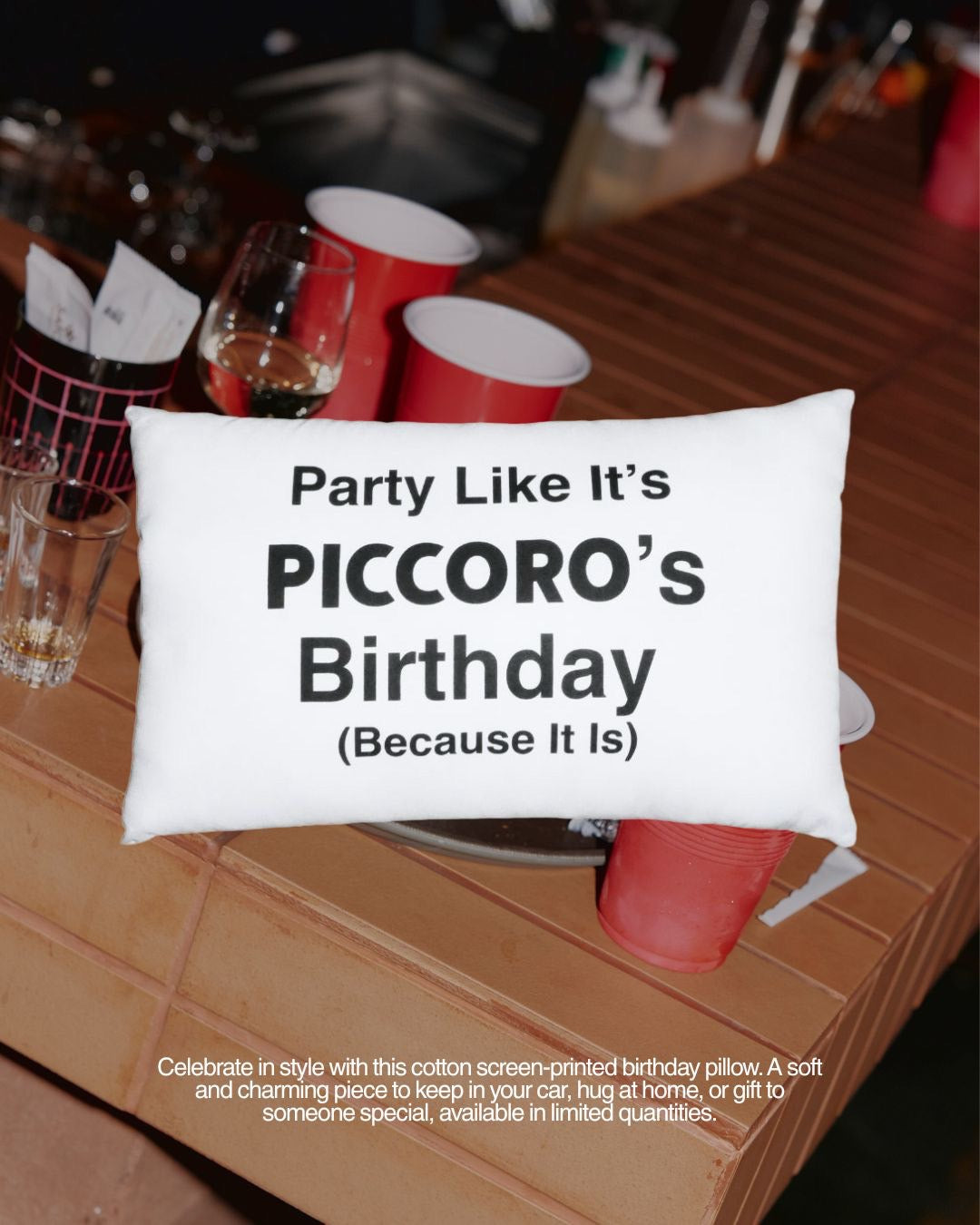 PICCORO BIRTHDAY PILLOW