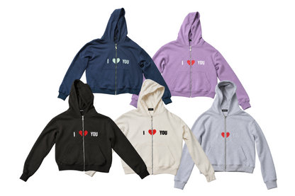Piccoro - I <3 YOU Zipped Hoodie